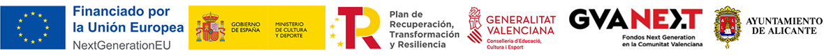 Logotipos NextGenerationEU, Cultura, Deportes, Agenda Urbana y Plan de Recuperación