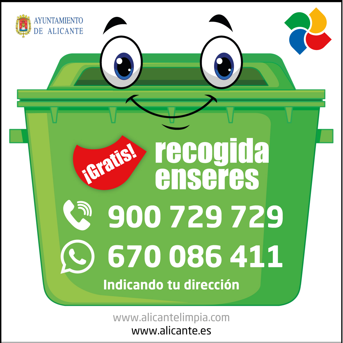 Servicio Gratuito de Recogida de Enseres (Muebles Electrodomésticos) | Ayuntamiento de Alicante