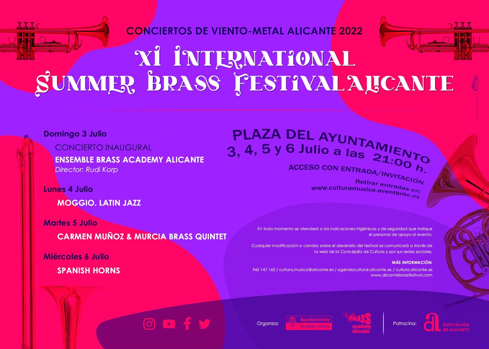 Summer Brass Festival Alicante 2022 Ayuntamiento de Alicante
