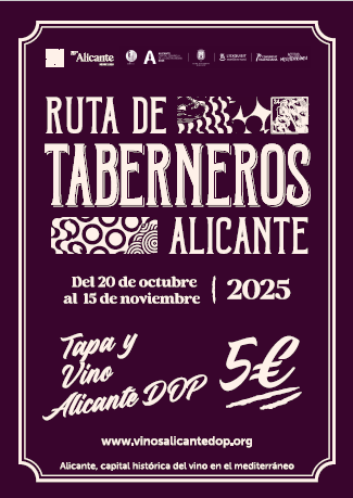 La “Ruta de Taberneros” comienza el lunes con tapas maridadas con vinos alicantinos