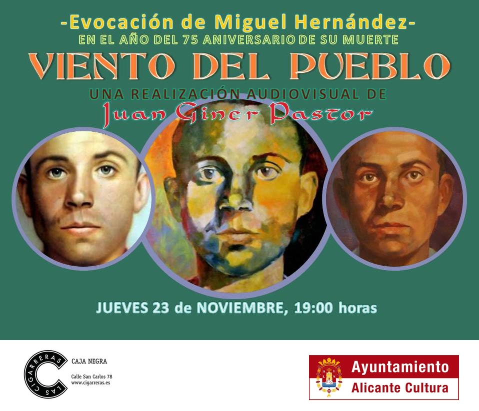 Proyección de Viento del Pueblo. Evocación a Miguel Hernández