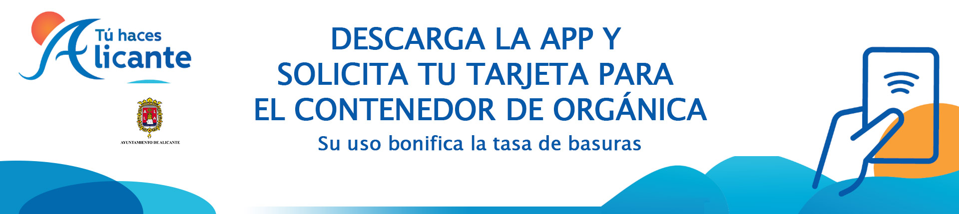 Descarga la app y solicita tu tarjeta para el contenedor de orgánica