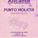 Cartel Punto Violeta  Nochevieja Alicante 2025