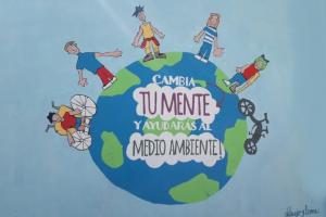 Mural Escuela sostenible