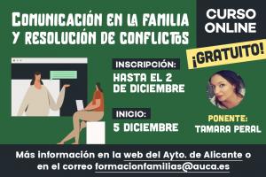 CURSO ONLINE " Comunicación en la Familia y Resolución de Conflictos"