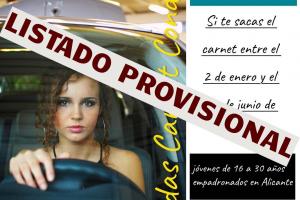 listado provisional