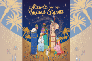 Imagen de Belén Gigante en la plaza del Ayuntamiento de Alicante