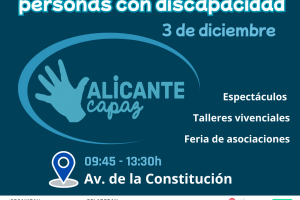 Cartel Día Internacional de las personas con discapacidad