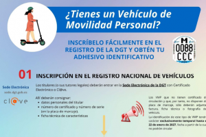 Registro patinetes eléctricos DGT