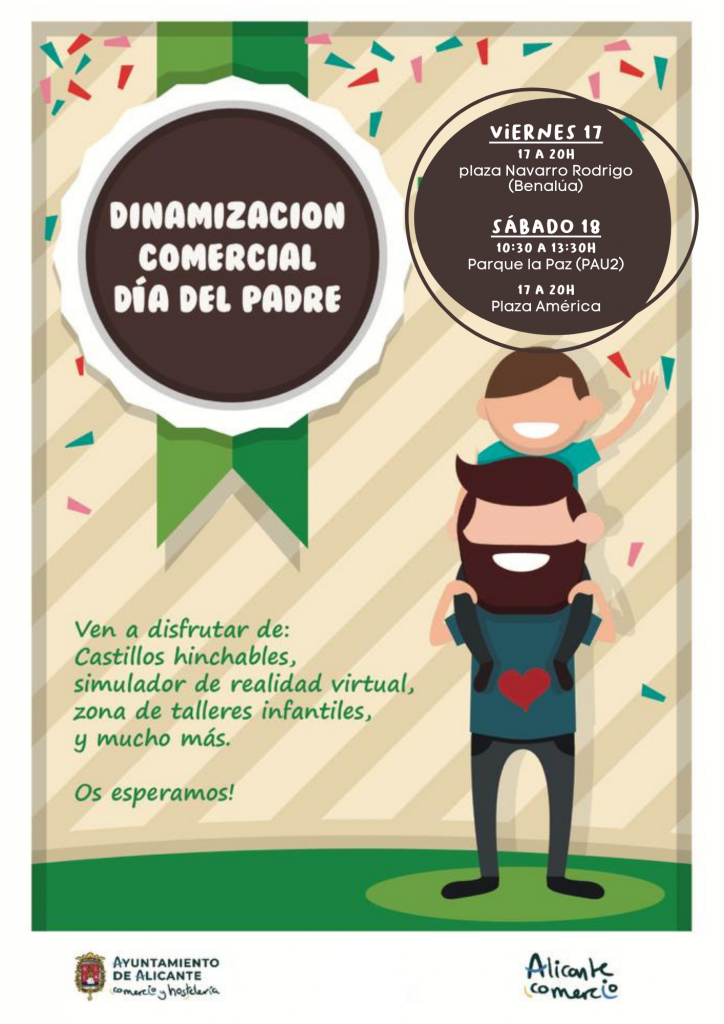 Alicante organiza actividades para impulsar el consumo y el comercio por el  Día de Padre | Ayuntamiento de Alicante