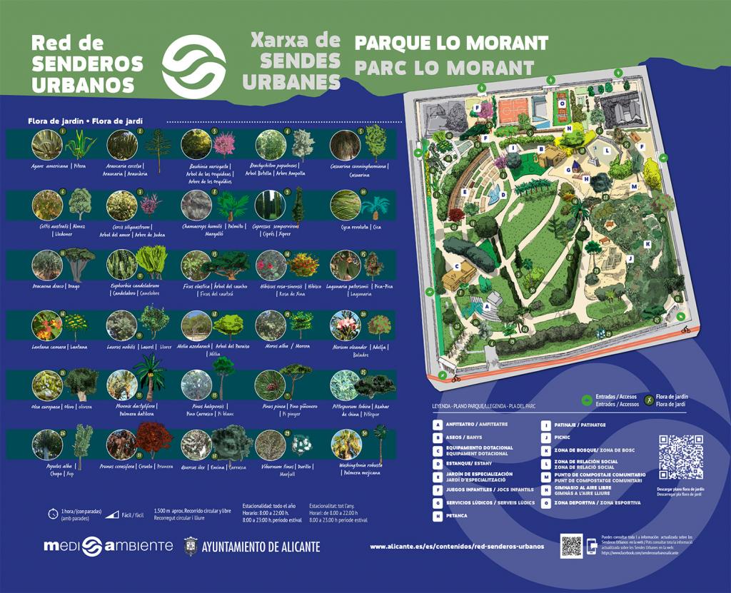 parque lo morant alicante mapa Itinerario ambiental Parque Lo Morant | Ayuntamiento de Alicante