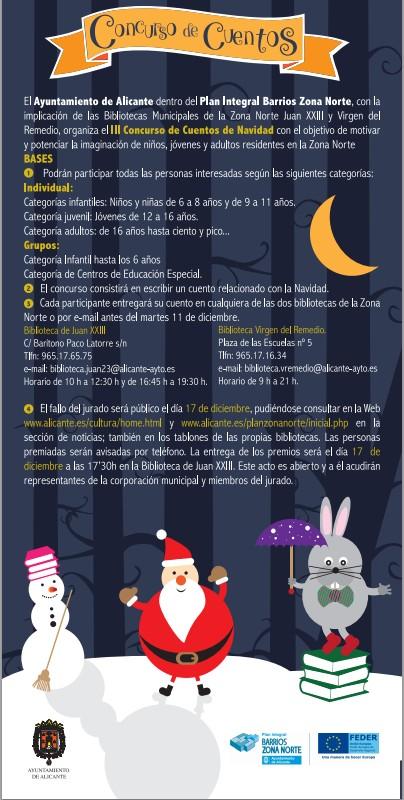 Ganadores Del Concurso De Cuentos De Navidad 15 Ayuntamiento De Alicante