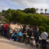 Público en las laderas del castillo de san Fernándo