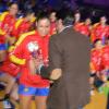 El alcalde entregó el trofeo que acredita a Las Guerreras como campeonas del cuadrangular