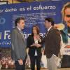 El alcalde, con Isabel Fernández y el gerente de la Real Federación Española de Judo