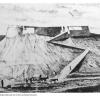 Vista del fuerte en el año 1876.Grabado publicado en el libro de Rafael Viravens