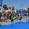 Zona de Deporte y Familia, con los niños tomando parte en pruebas deportivas