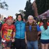 El concejal José Luis Berenguer, con organizadores de la carrera  