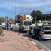 Agentes de la Policía Local en los controles para hacer frente al COVID-19