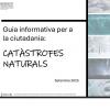Carátula Guia informativa per a la ciutadania: CATÀSTROFES NATURALS