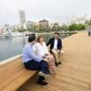 Luis Barcala en la apertura del nuevo paseo del muelle 4 del Puerto de Alicante