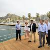 Luis Barcala en la apertura del nuevo paseo del muelle 4 del Puerto de Alicante