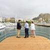 Luis Barcala en la apertura del nuevo paseo del muelle 4 del Puerto de Alicante