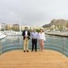 Luis Barcala en la apertura del nuevo paseo del muelle 4 del Puerto de Alicante