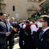 Barcala asiste a la Bendición de Palmas en Santa María y desfila con la Virgen de la Paz