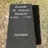 Sepultura de Rodolfo de Salazar, ubicada en el Jardín del Silencio