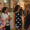 La concejal conversa con la directora del instituto, la coordinadora del Centro de las Artes y la jefa del área de Arte del IES 