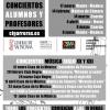 Cartel con las actuaciones