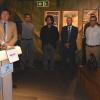 El alcalde Gabriel Exchávarri ha tomado la palabra para la apertura oficial de la exposición
