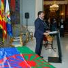 El alcalde en su intervención  en el acto homenaje en el Día del Pueblo Gitano