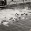 Salida prueba de natación años sesenta. Foto Hermanos García