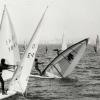 Prueba de wind-surf 1987. Foto Arjones