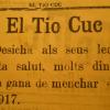 El Tío Cuc. Diciembre de 1916.