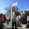 El alcalde en la inauguración de la calle José Luis Soriano “Poli”