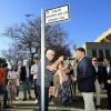 El alcalde en la inauguración de la calle José Luis Soriano “Poli”