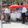 Luis Barcala y Carlos Mazón en la Mascletà