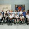 El alcalde, Luis Barcala en la recepción al Xaloc Alacant Powerchair