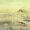 Alicante a vista de pájaro, Alfred Guesdom, mediados siglo XIX
