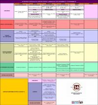 Agenda semanal actividades Centro 14