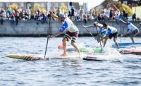 Deportistas en pleno esfuerzo