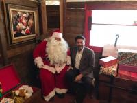 El alcalde, Luis Barcala junto a Papá Noel
