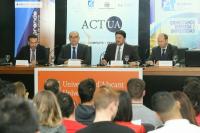 El alcalde de Alicante, Luis Barcala, en el acto inaugural de la sexta edición de este certamen (DOEACT_UA) “Convierte en realidad tu idea de ne...