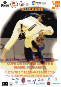 Cartel del campeonato de Judo en Alicante