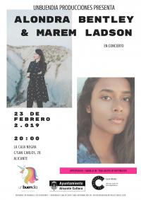 Doble concierto en Las Cigarreras el 23 de febrero, con Alondra Bentley & Marem Ladson.