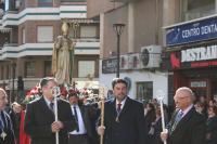 El alcalde de Alicante durante la procesión en honor al Patrón de San Blas