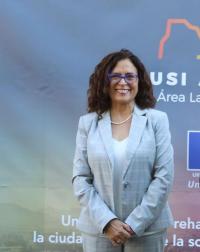 La edil de Cultura y de Coordinación de Proyectos, María Dolores Padilla, en el acto de apertura de la Oficina de Información y Comunicación de...